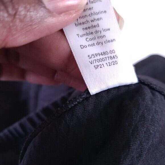 Athleta Black Quest Jogger Pants Size 8 Belt 599480-00 - Picture 9 of 12